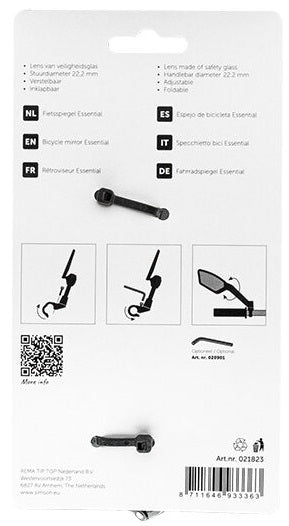 Spiegel Simson Esssential - zwart