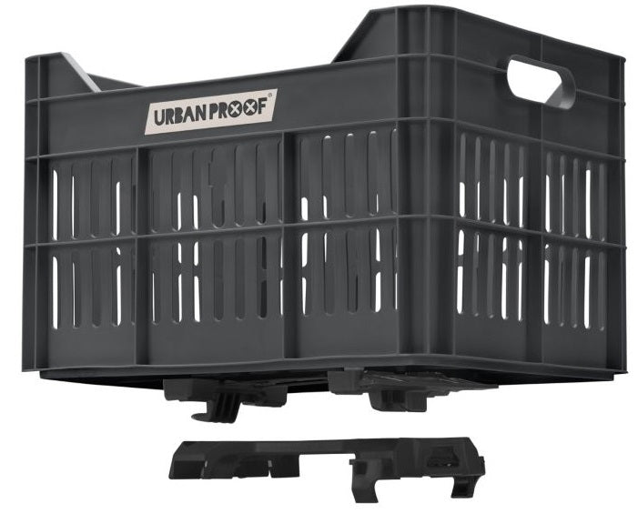 Gerecyclede Fietskrat Urban Proof Click 30 Liter - Asgrijs