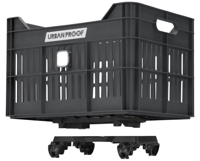 Gerecyclede Fietskrat Urban Proof Click 30 Liter - Asgrijs