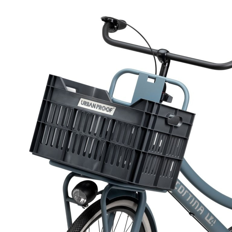 Gerecyclede Fietskrat Urban Proof Click 30 Liter - Asgrijs