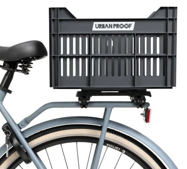 Gerecyclede Fietskrat Urban Proof Click 30 Liter - Asgrijs