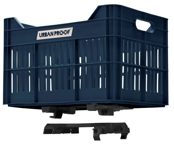 Gerecyclede Fietskrat Urban Proof Click 30 Liter - Donkerblauw