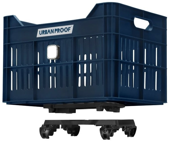 Gerecyclede Fietskrat Urban Proof Click 30 Liter - Donkerblauw