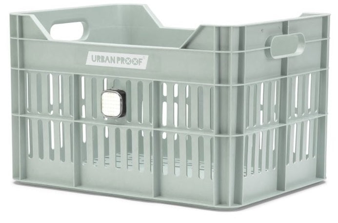 Gerecyclede Fietskrat Urban Proof Click 30 Liter - Mistig Mintgroen