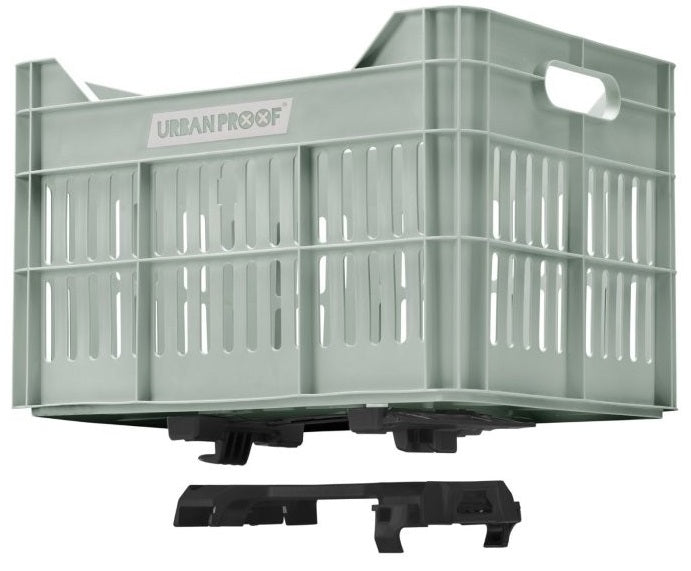 Gerecyclede Fietskrat Urban Proof Click 30 Liter - Mistig Mintgroen