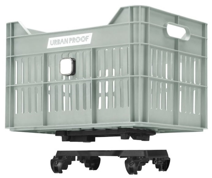 Gerecyclede Fietskrat Urban Proof Click 30 Liter - Mistig Mintgroen