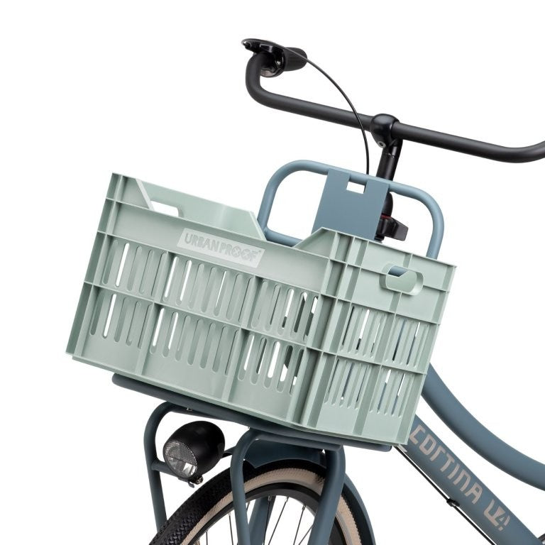 Gerecyclede Fietskrat Urban Proof Click 30 Liter - Mistig Mintgroen