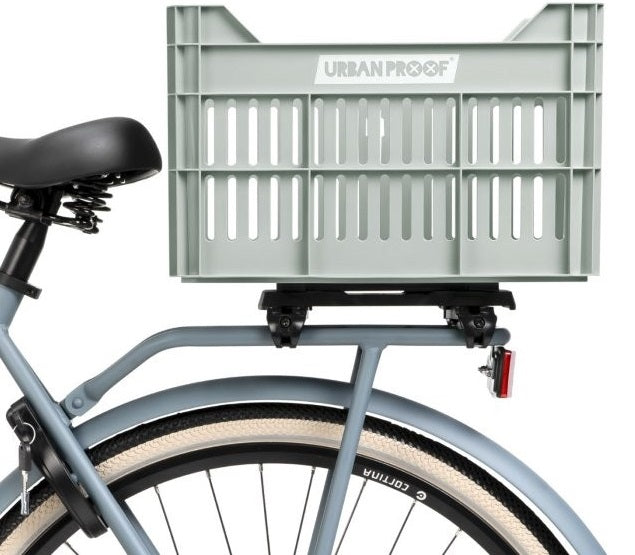 Gerecyclede Fietskrat Urban Proof Click 30 Liter - Mistig Mintgroen