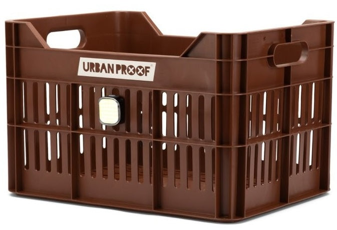Gerecyclede Fietskrat Urban Proof Click 30 Liter - Donkerbruin