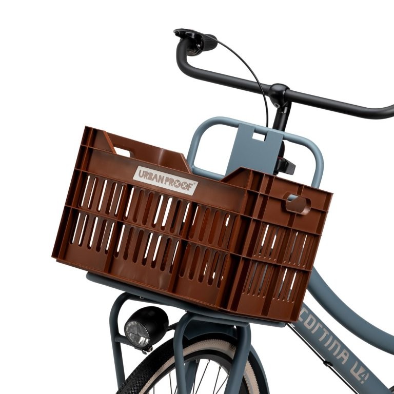 Gerecyclede Fietskrat Urban Proof Click 30 Liter - Donkerbruin