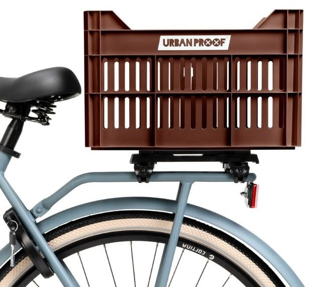 Gerecyclede Fietskrat Urban Proof Click 30 Liter - Donkerbruin
