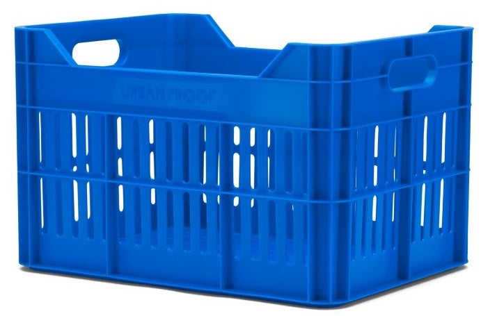 Gerecyclede fietskrat Urban Proof Click 30 liter - koningsblauw