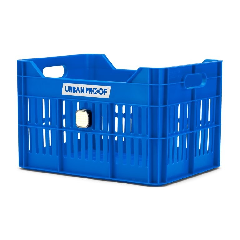 Gerecyclede fietskrat Urban Proof Click 30 liter - koningsblauw