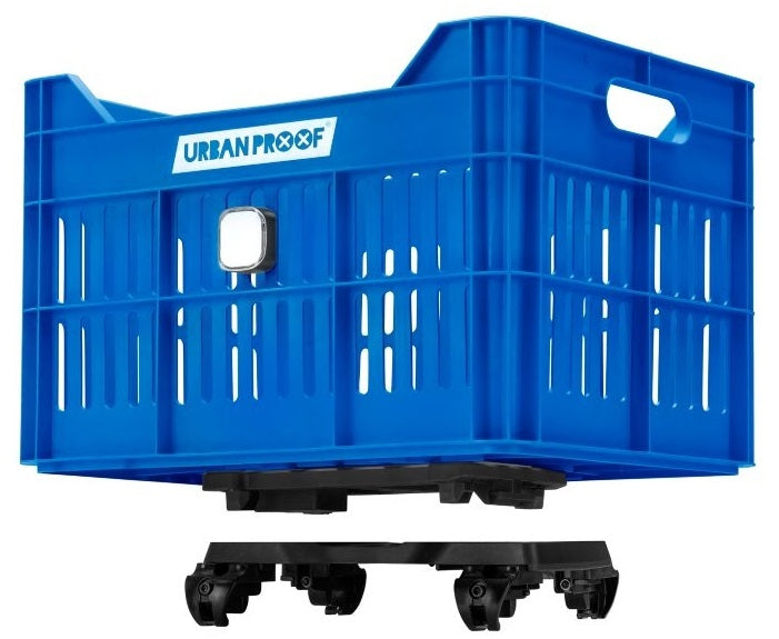 Gerecyclede fietskrat Urban Proof Click 30 liter - koningsblauw