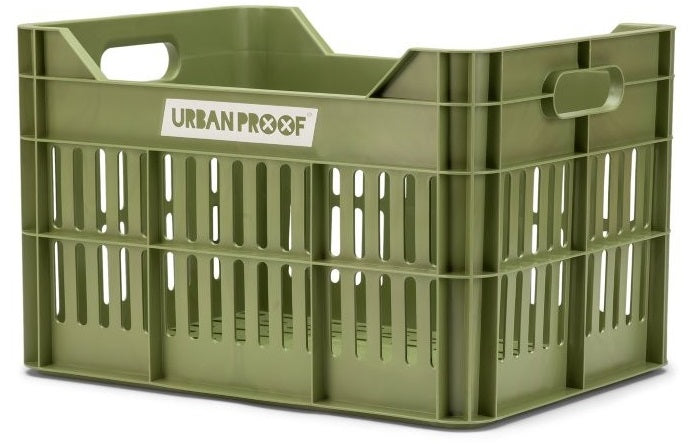 Gerecyclede fietskrat Urban Proof Click 30 liter - olijf groen