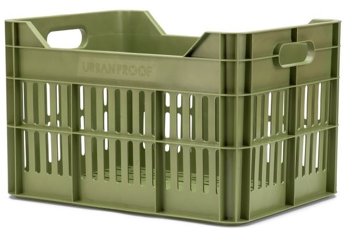 Gerecyclede fietskrat Urban Proof Click 30 liter - olijf groen
