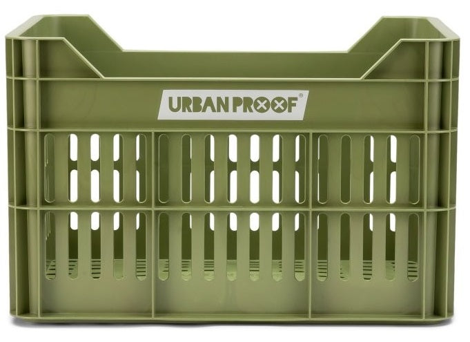 Gerecyclede fietskrat Urban Proof Click 30 liter - olijf groen