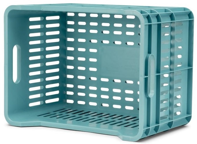 Gerecyclede fietskrat Urban Proof Click 30 liter - lucht blauw