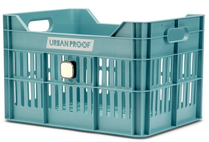 Gerecyclede fietskrat Urban Proof Click 30 liter - lucht blauw