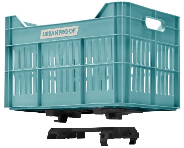 Gerecyclede fietskrat Urban Proof Click 30 liter - lucht blauw