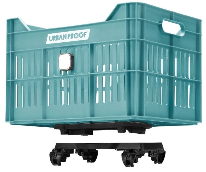 Gerecyclede fietskrat Urban Proof Click 30 liter - lucht blauw