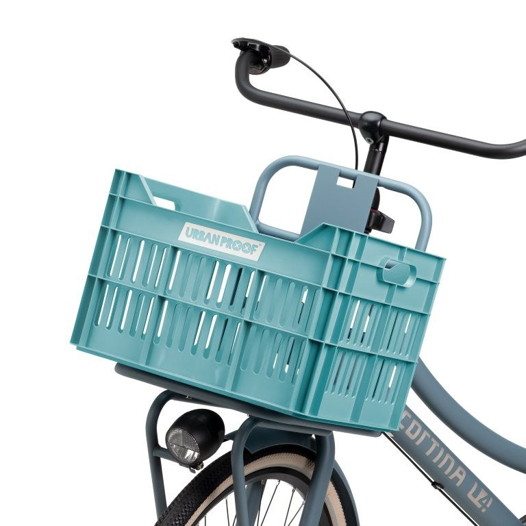 Gerecyclede fietskrat Urban Proof Click 30 liter - lucht blauw