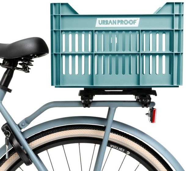 Gerecyclede fietskrat Urban Proof Click 30 liter - lucht blauw