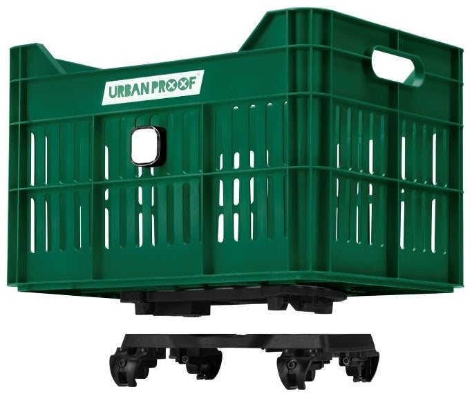 Gerecyclede Fietskrat Urban Proof Click 30 Liter - Retro Groen