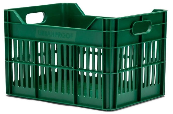 Gerecyclede Fietskrat Urban Proof Junior 15 Liter - Retro Groen