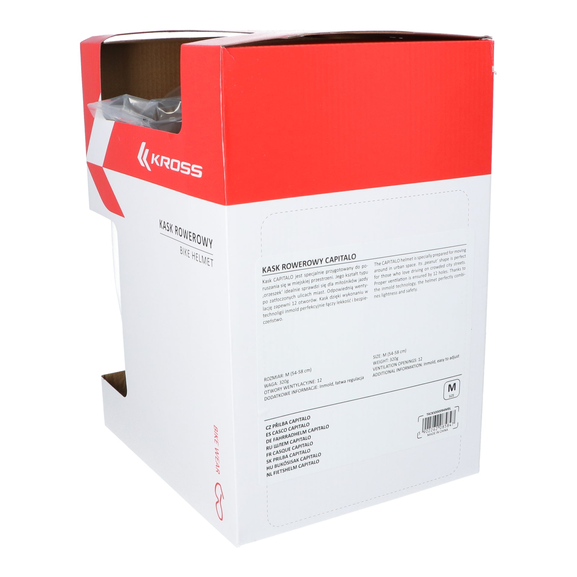 Fietshelm Kross City Capitalo M (54-58cm) - blauw