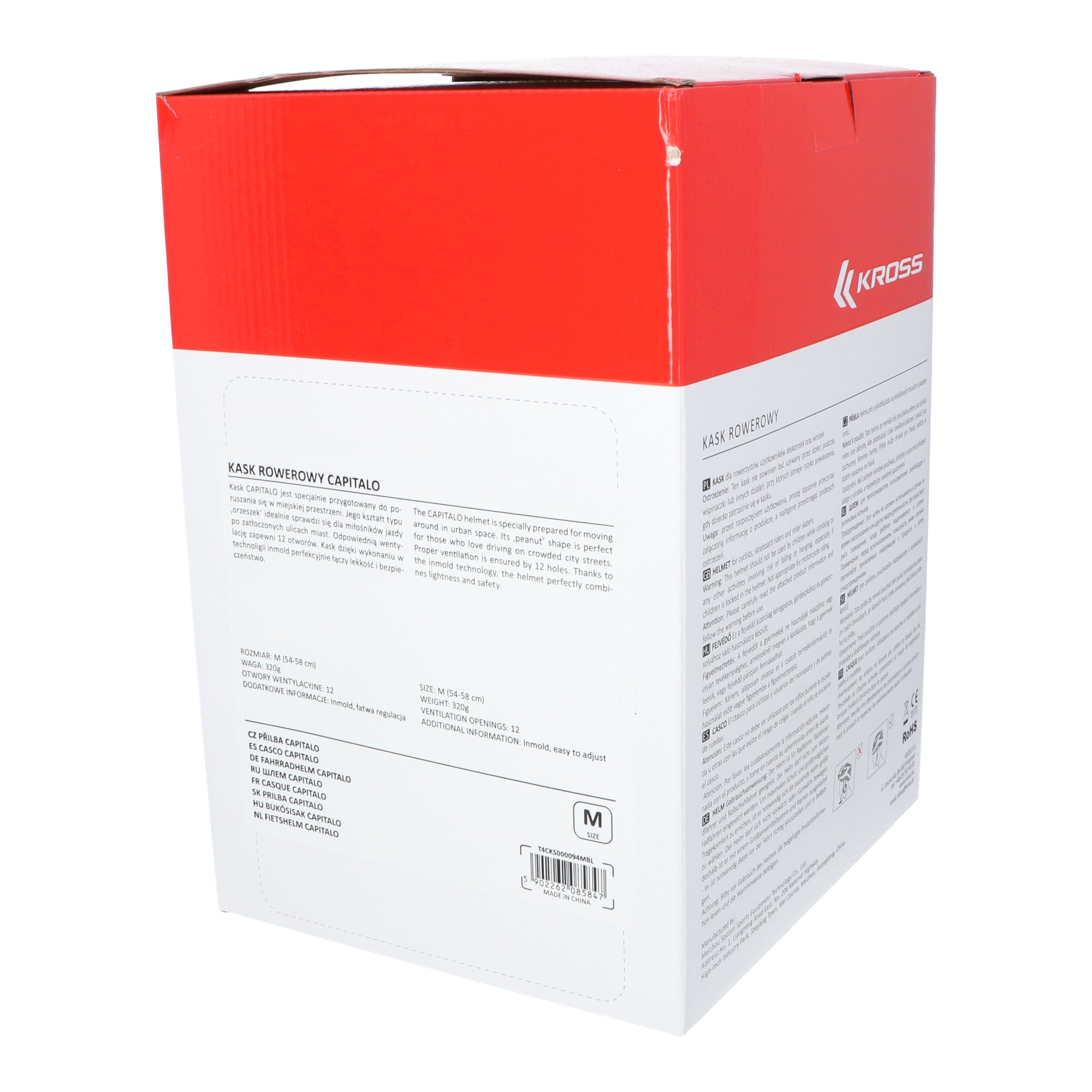 Fietshelm Kross City Capitalo M (54-58cm) - blauw