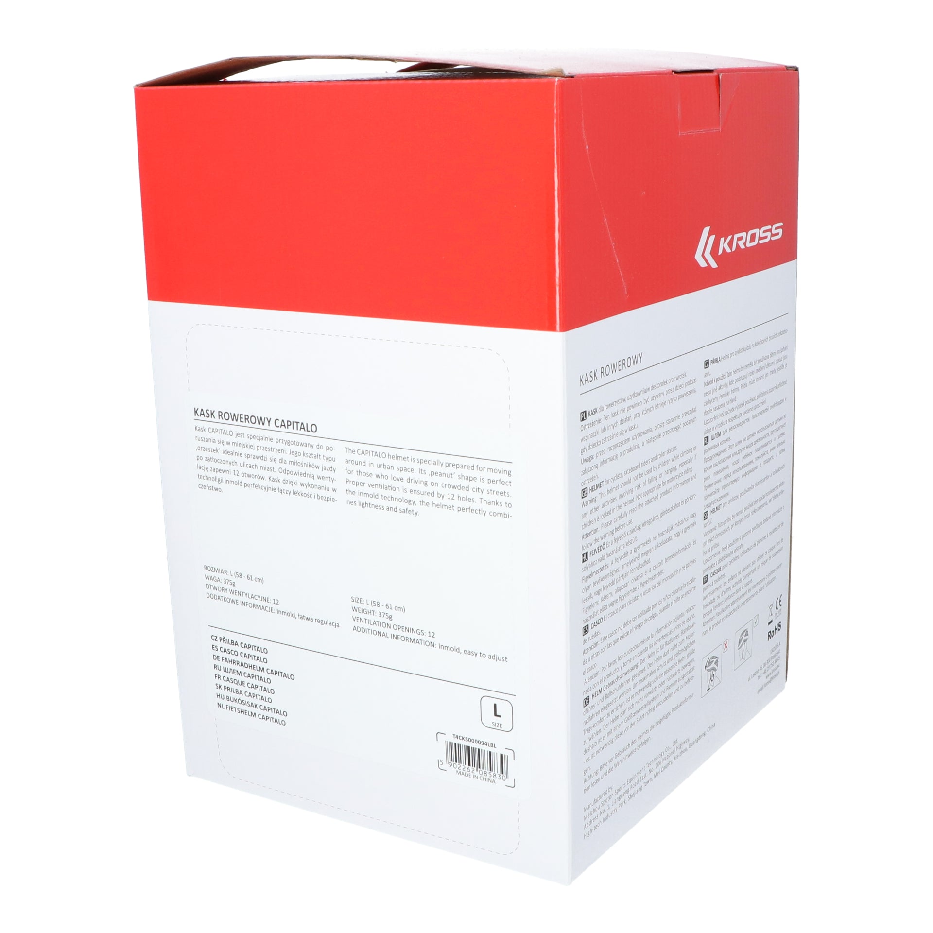 Fietshelm Kross City Capitalo L (58-61cm) - blauw