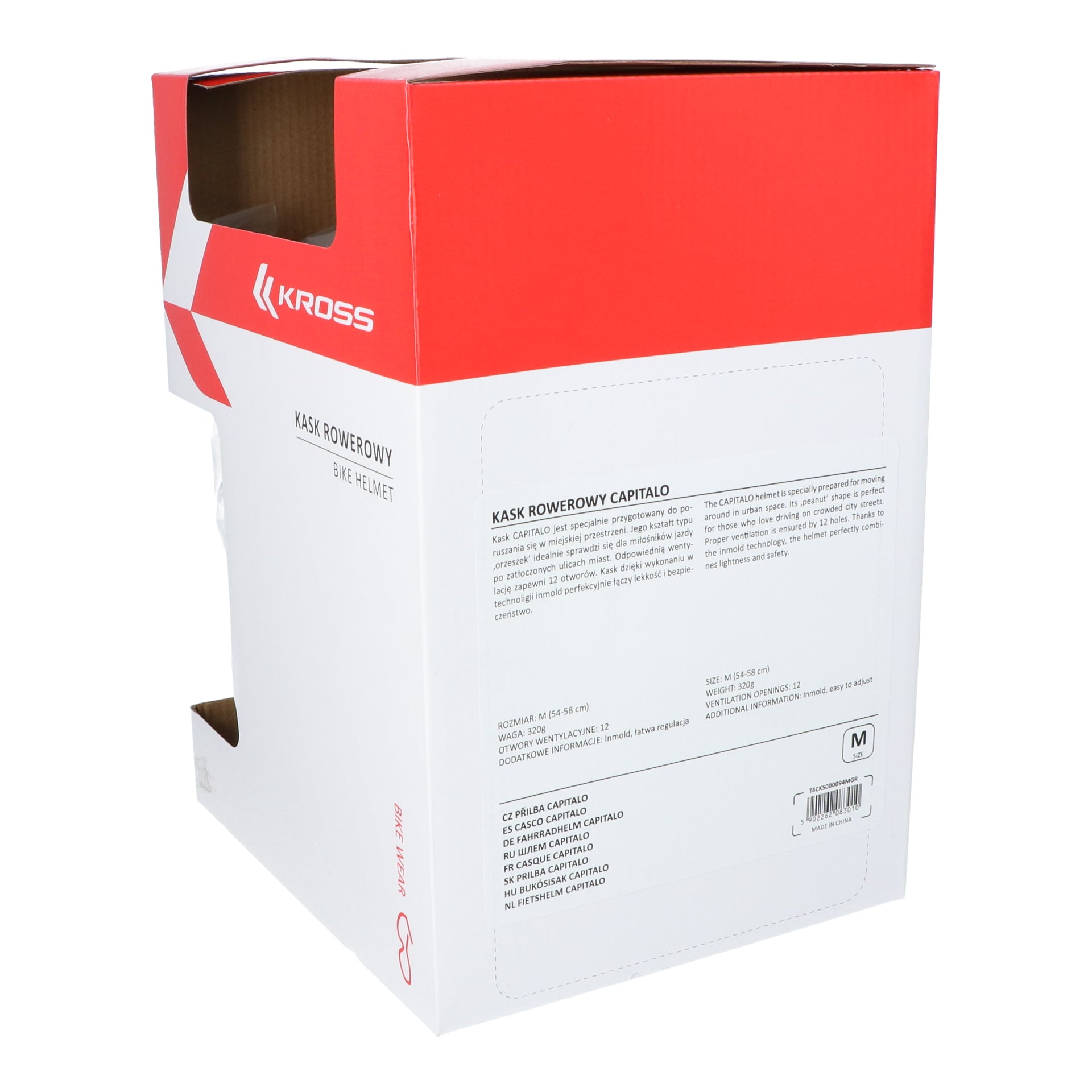 Fietshelm Kross City Capitalo M (54-58 cm) - groen