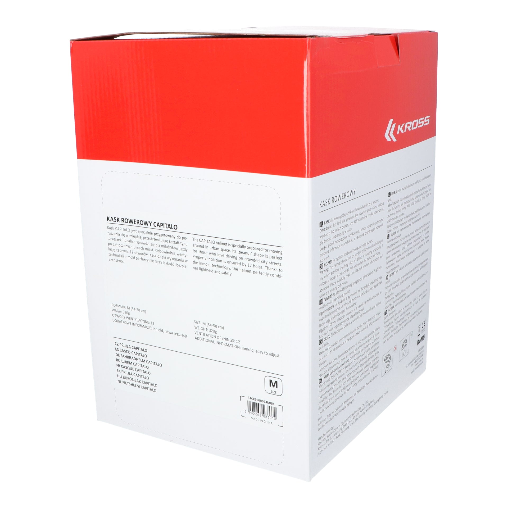 Fietshelm Kross City Capitalo M (54-58 cm) - groen