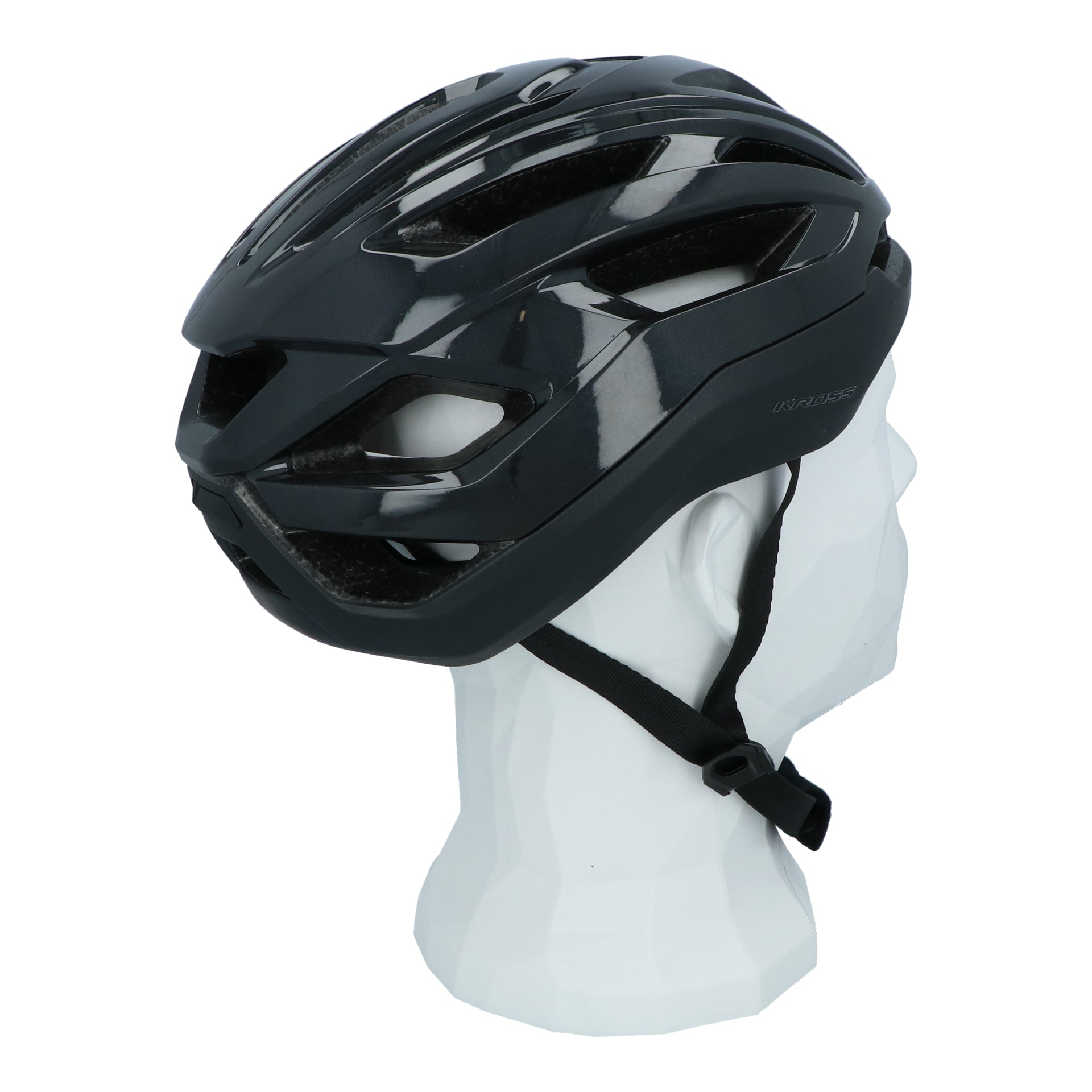 Fietshelm Kross Road Pro L (58-62 cm) - zwart