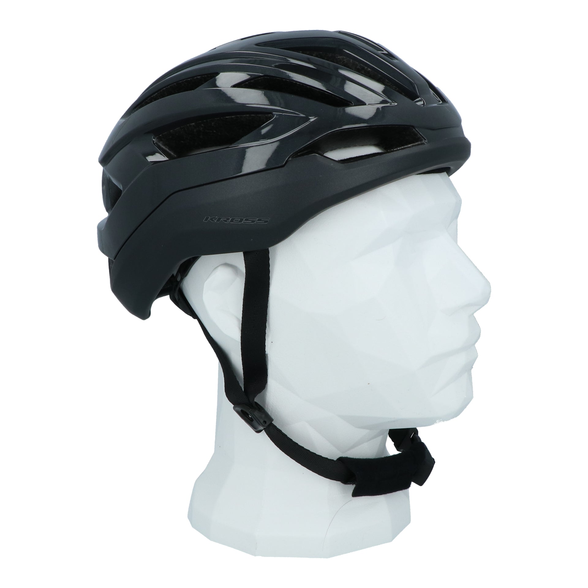 Fietshelm Kross Road Pro L (58-62 cm) - zwart