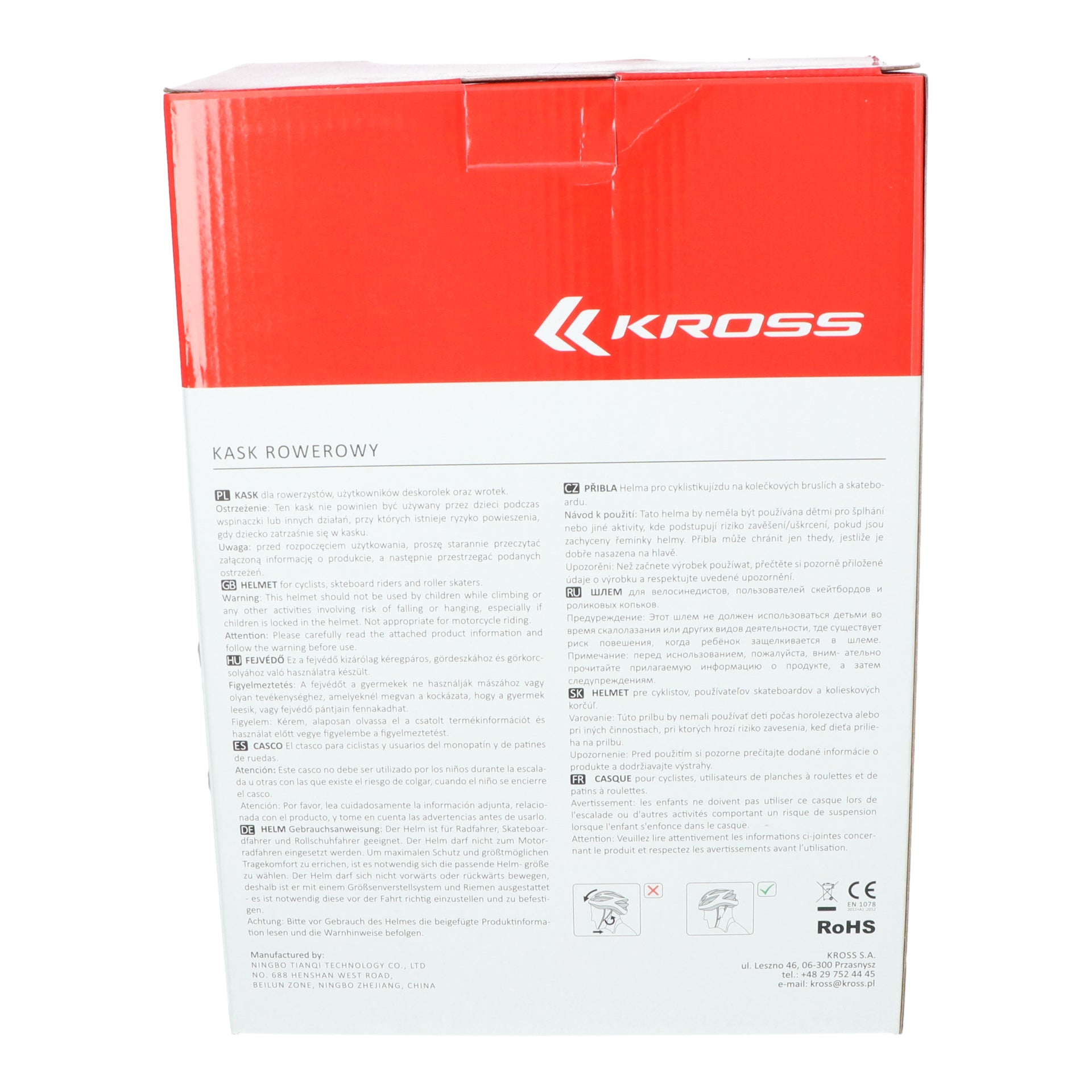 Fietshelm Kross Road Pro L (58-62 cm) - zwart