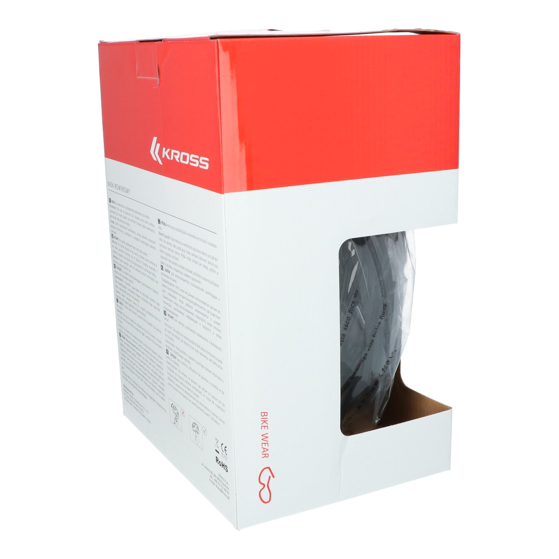 Fietshelm Kross Road Pro L (58-62 cm) - zwart