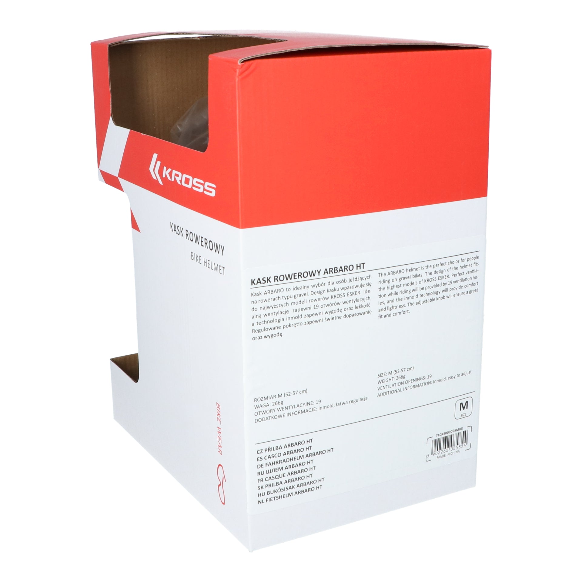 Fietshelm Kross gravel Abaro HT M (54-58cm) - zwart