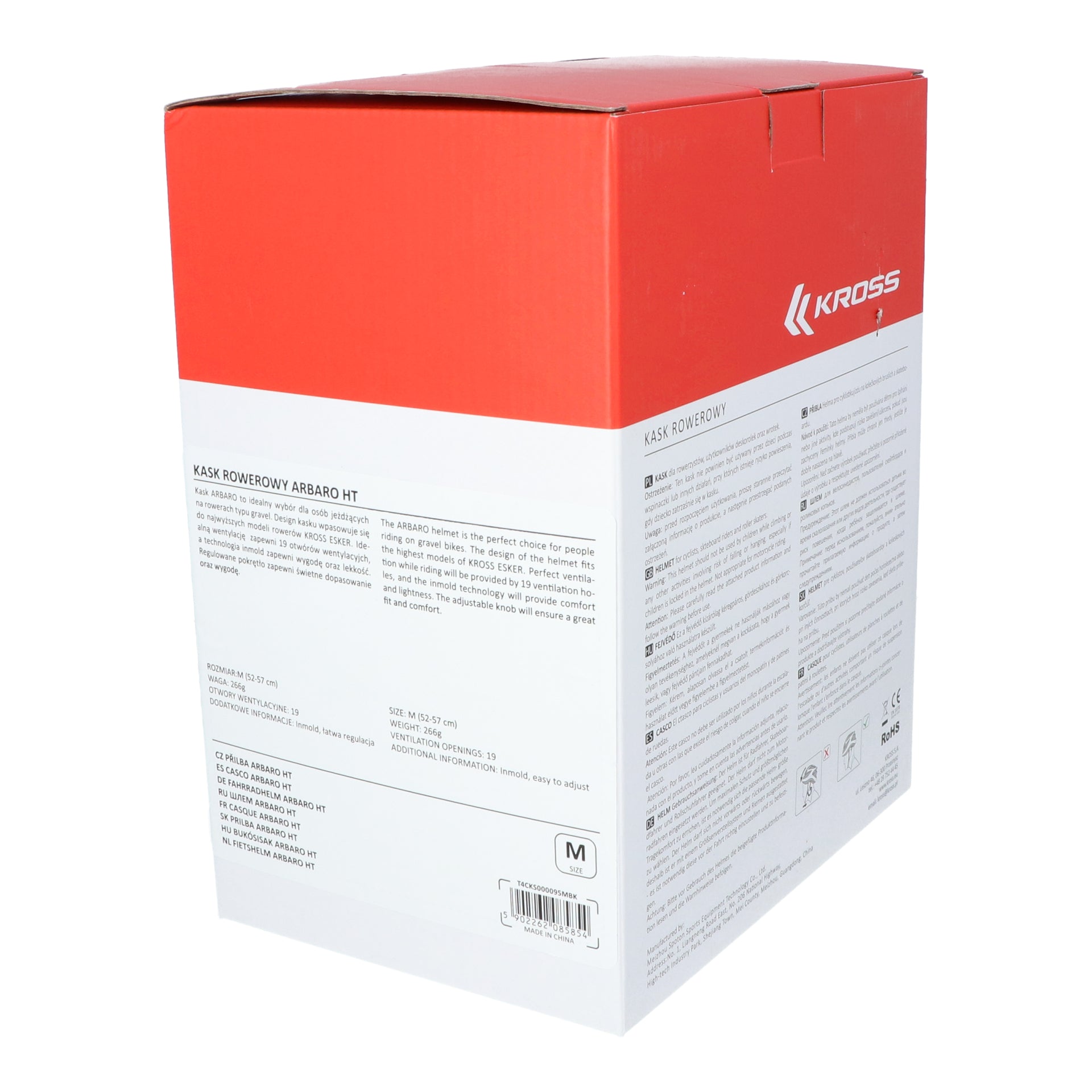 Fietshelm Kross gravel Abaro HT M (54-58cm) - zwart