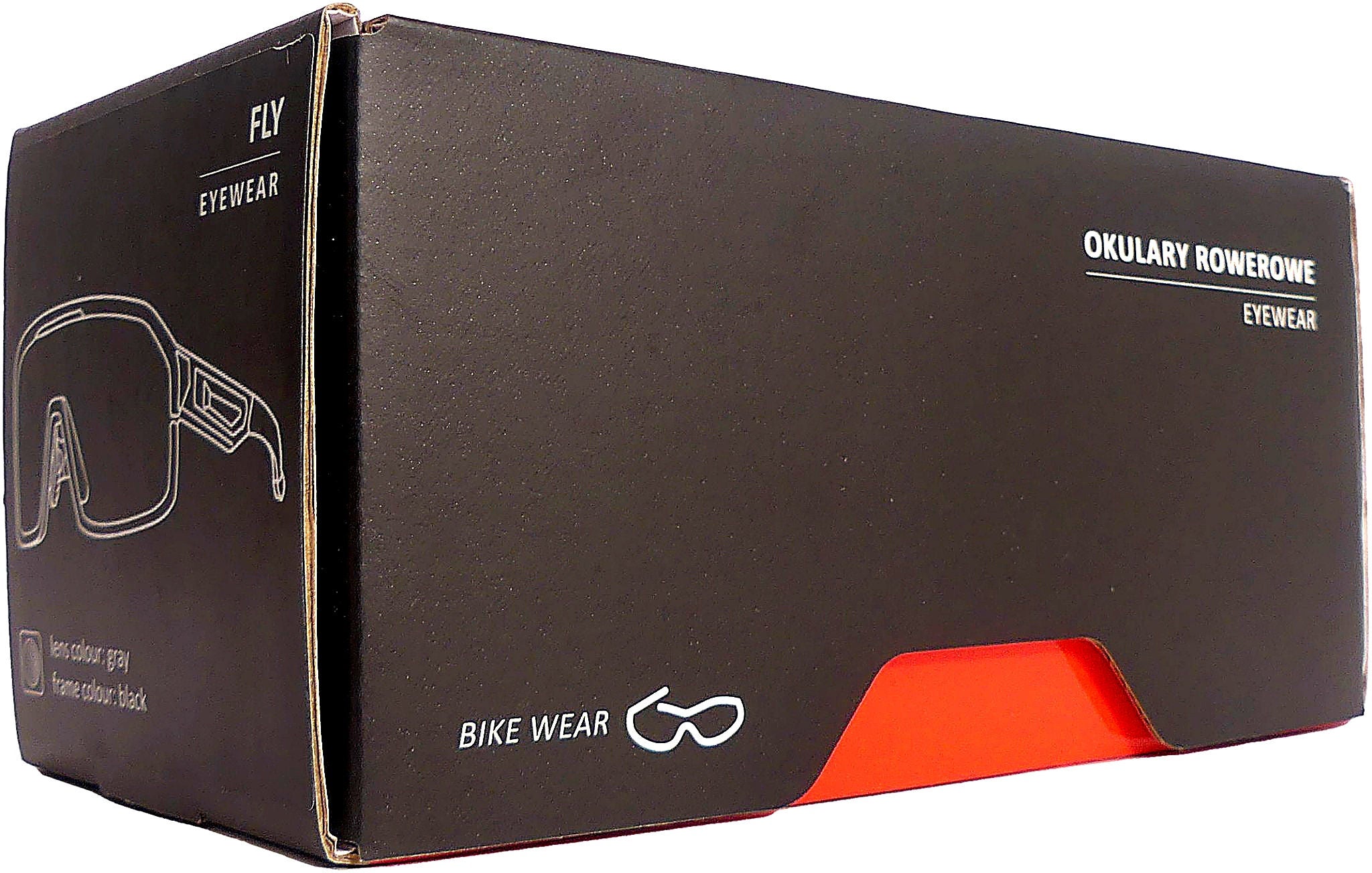 Fietsbril Kross Fly UV400 meekleurende lenzen - zwart frame