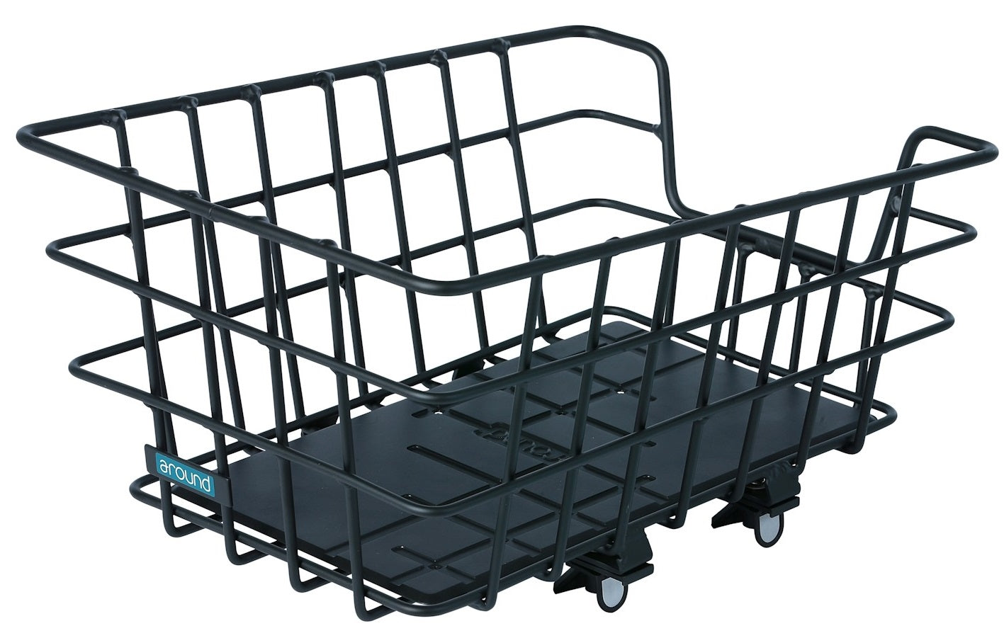 Fietsmand Around College incl. Around fix systeem - zwart