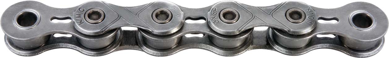Ketting single speed E101 EPT e-bike 112 schakels - donker zilver