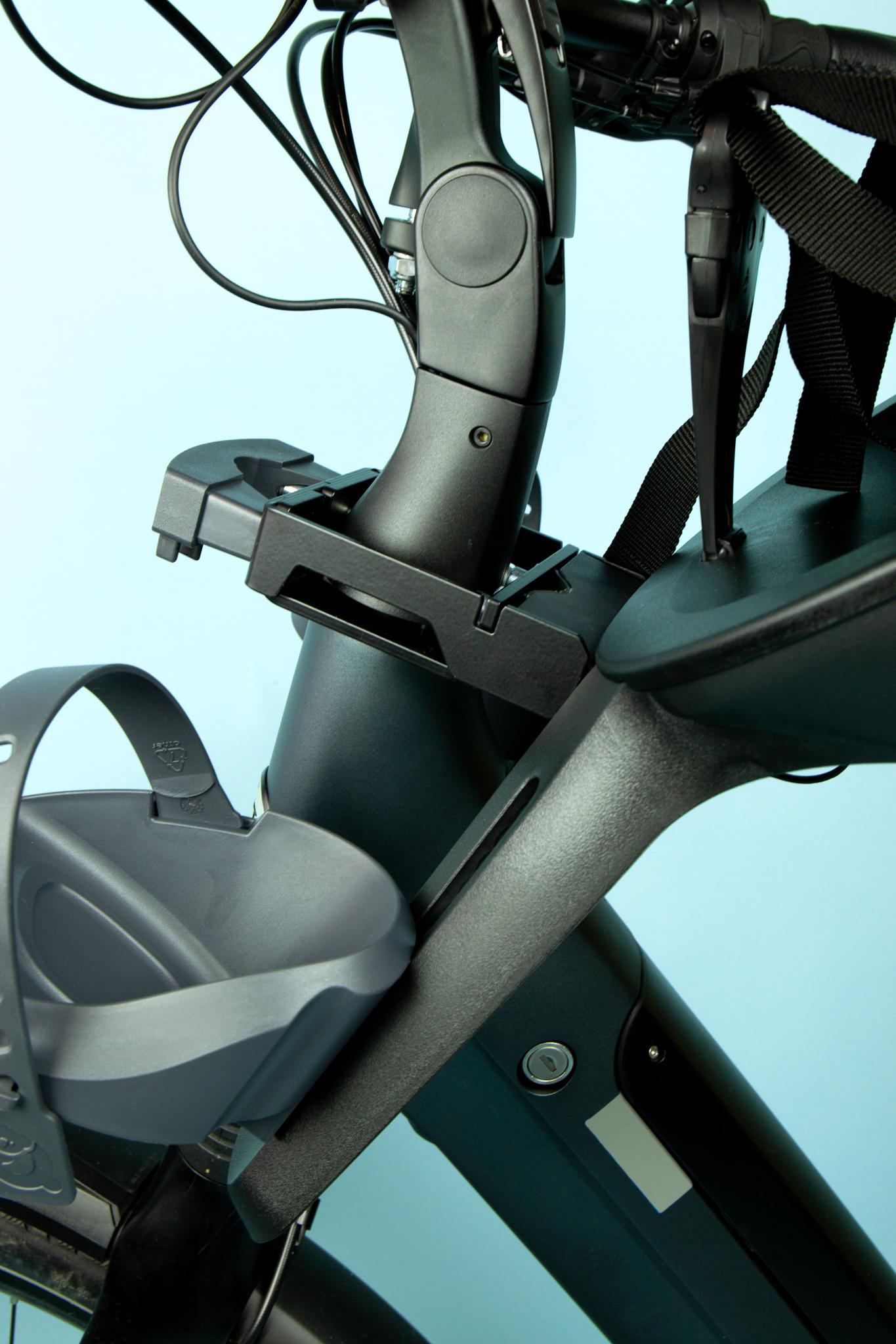 Ahead stuurpenadapter Qibbel 1 1/4" geïntegreerde kabels - zwart