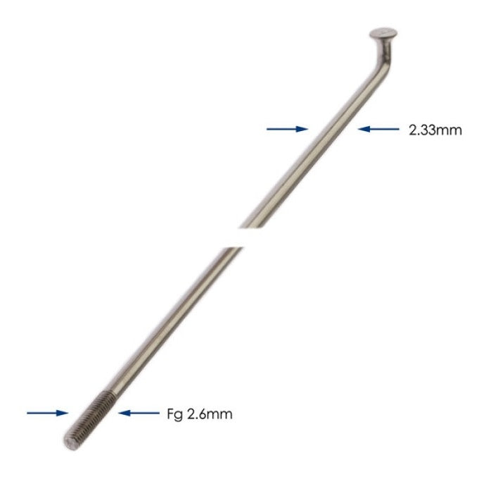 Spaken 286-13 Alpina Raggi ø2.33mm FG 2,6 - RVS (144 stuks)
