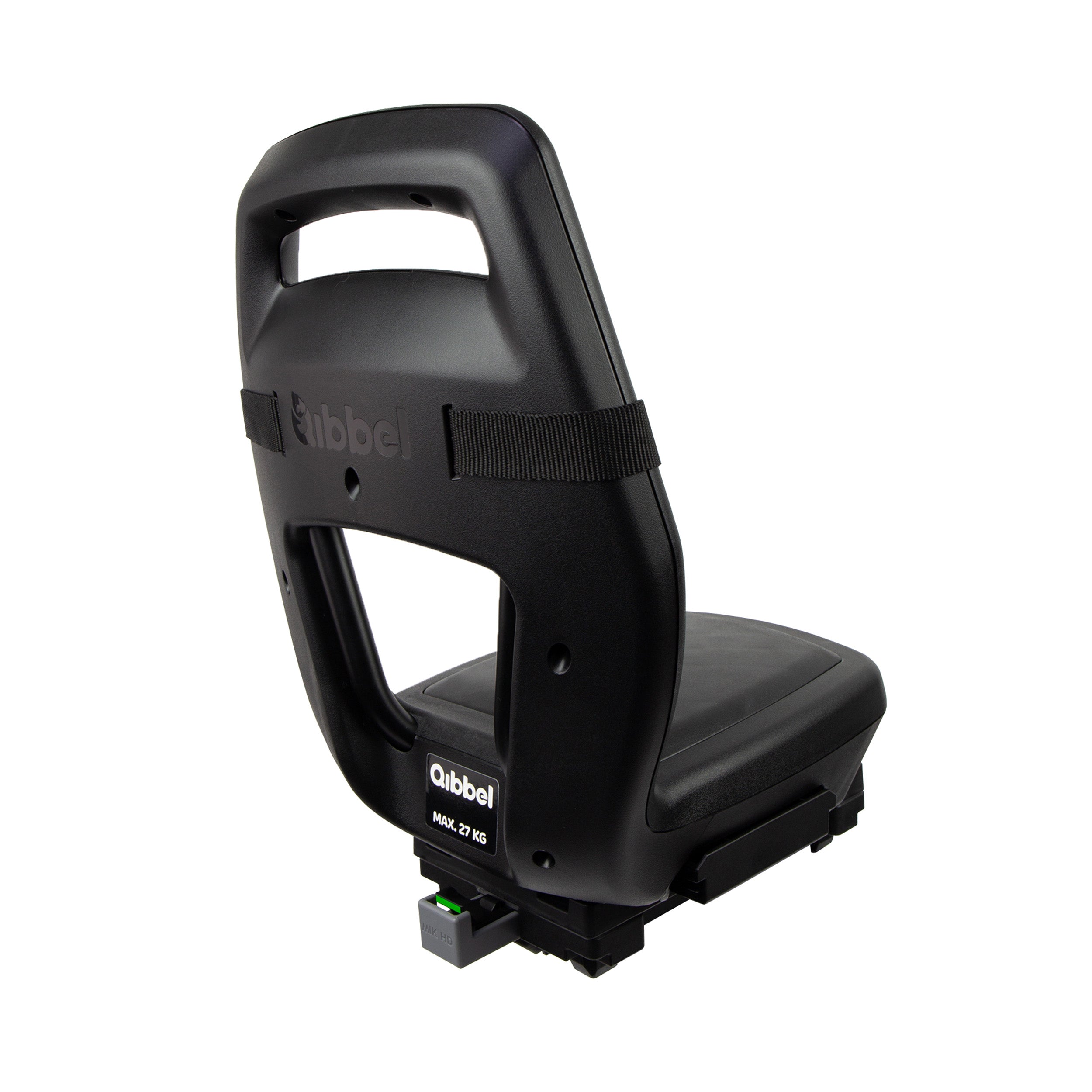 Kinderzitje achter Qibbel Junior 6+ - MIK HD - met voetsteun en beschermplaat - Midnight Black