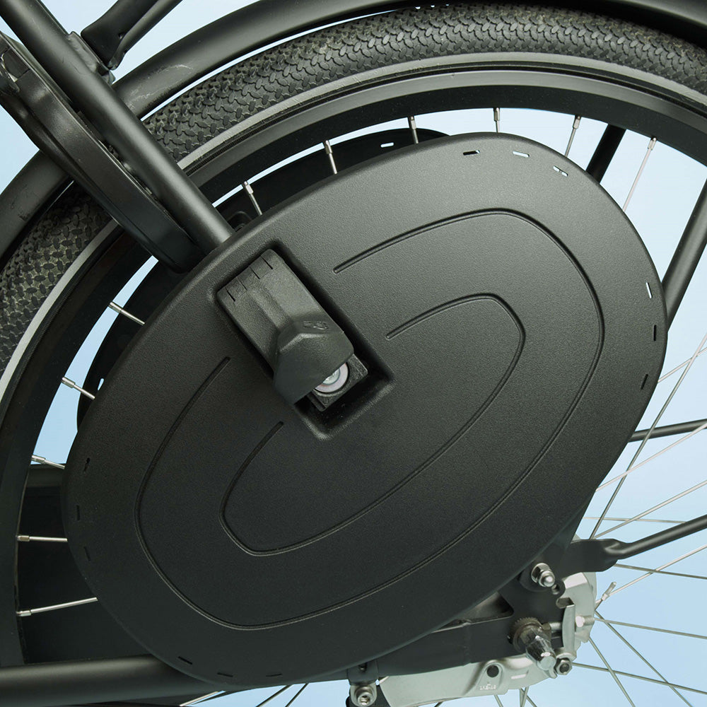 Kinderzitje achter Qibbel Junior 6+ Longtail Edition - Midnight Black - zonder voetsteunen