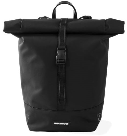 Gerecyclede enkele fietstas Urban Proof Rolltop 20 liter 30 x 15 x 42cm - zwart