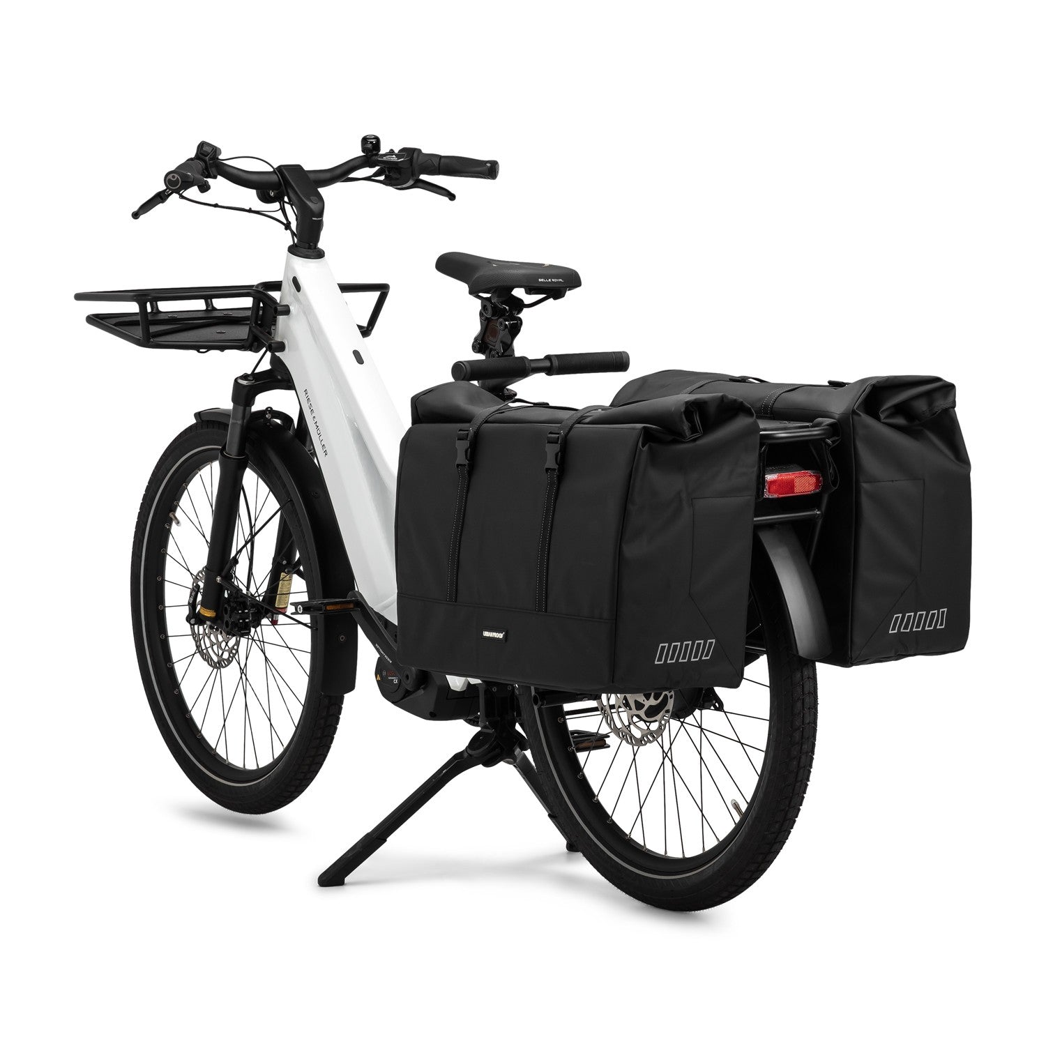 Gerecyclede Longtail fietstas Urban Proof 60 liter - zwart