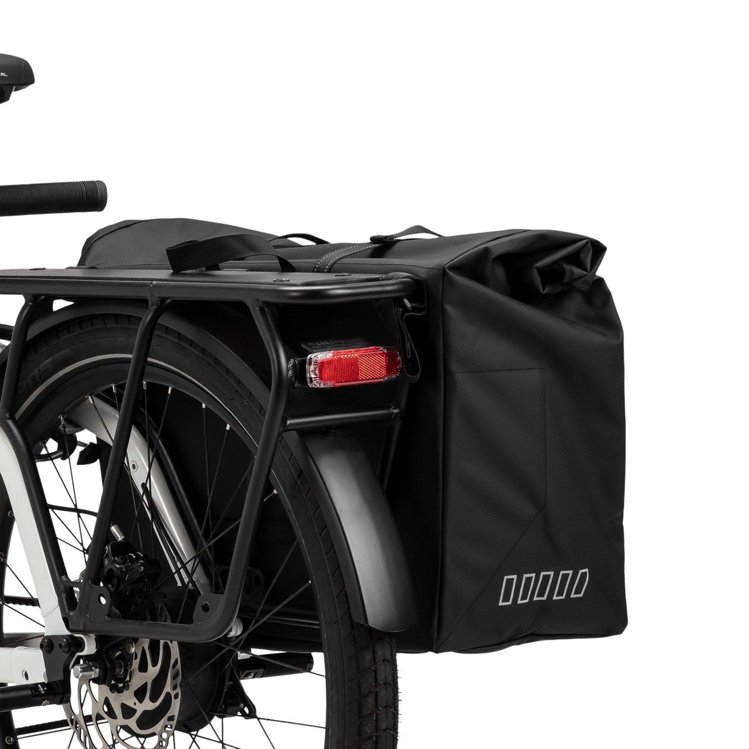Gerecyclede Longtail fietstas Urban Proof 60 liter - zwart